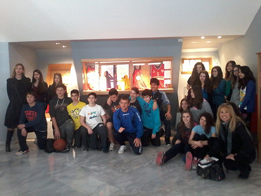 Επίσκεψη της β΄ Γυμνασίου στο Μουσείο Μπάσκετ της Χ.Α.Ν.Θ.