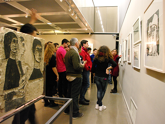 Επίσκεψη στην Έκθεση Χαρακτικών της Βάσως Κατράκη